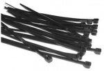 BULK HARDWARE cable tie black 140mm x 3.6mm pack of 100 (EK273)