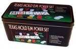 TEXAS HOLD'EM POKER SET IN COLOUR BOX MY