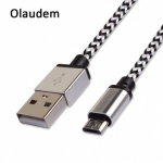 MICRO USB PHONE CHARGING BRAIDED  CABLE 2MTR (SPCMUSBSW1PK)