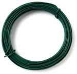 bulkhardware Plastic Coated green Wire 1.2mm X 0.75mm 30meters  (31907)
