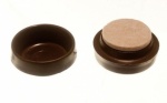 BULK HARDWARE Castor Cup soft non-slip for hard floors  Small Rubber Pk4 (48004)