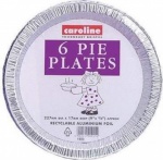 Caroline Foil 6pcs Pie Plates(9'') (1023)