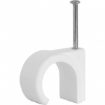 Cable Clips Round 8mm White