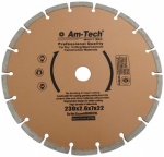 Am-Tech Diamond Cutting Disc 230mm V0250