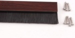 914mm Brush Strip Pvc + 22mm Bristle Mahogany