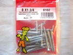 Fastpak Pozi Twin Thread Wood Screw 8 X 1-3/4''(0102)