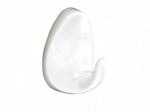 Medium Oval Self Adhesive Hooks White pk4 (S6355)