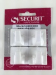 Small Self-Adhesive Hooks White pk4 (S6351)