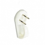 40mm Hard Wall Picture Hooks White (S6209)