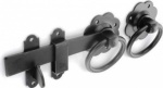 150mm Ring Gate Latch Black (S5136)