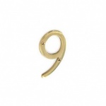 75mm Brass Numeral No 9 (S2509)