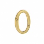 75mm Brass Numeral No 0 (S2500)