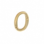 50mm Brass Numeral '0' (S2480)
