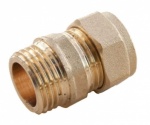 Compression Straight Connector 15mm X 1/2'' Male
