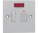 Red/Grey 13amp Fused Swtch + D/P Spur & Neon Unit - Blister Pack B13NP