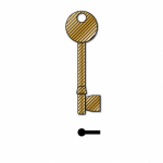 Yale TS402 Solid Brass Mortice Key Blank for Yale M560 Pk10