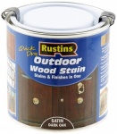 Rustin Q/D Wood Stain Satin D Oak 250ml