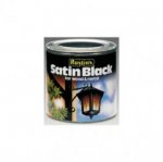 Rustin Black Satin Paint Q/D 500ml