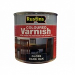 Rustin Poly Col Varn Gloss D.Oak 250ml