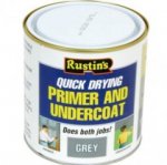 Rustin Q/D Primer &  U/Coat Grey 1Ltr