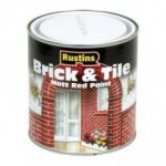 Rustin Brick & Tile Matt Red Paint 250ml