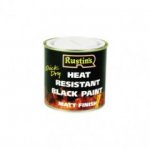 Rustins Q/D Heat Resitant Black Paint 500ml