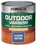 Ronseal Outdoor Varnish Clear Satin 750ml