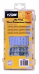 Rolson Tools Ltd 240pc Wood Screw Assortment 61294