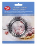 Tala Pastry Cutters Crinkled Set Of 3 S/S