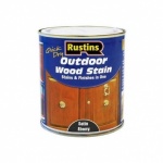 Rustins Q/D Wood Stain Satin Ebony 250ml