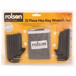 Rolson Tools Ltd 25Pc Hex Key Wrench Set 40339
