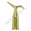 Polished Brass Pole Hook - Bulk Pack 1pcs