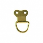 Star Pack Picture 'D' Ring Large Brass Plated Pk6(72035)