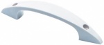 Star Pack 100mm White Plastic Handle 'D' Type Front Fix Pk4(72165)