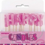 13 Glitz Pink Hb Pick Candles