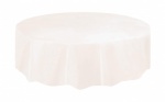 IVORY ROUND TABLECOVER 84 '' DIA