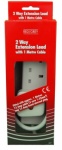 Red/Grey 2 Gang 13 Amp 2Mtr. Extension Lead Boxed C78