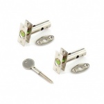2 X Security Bolts & Key NP (S1081)