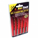 Am-Tech 5pc Titanium Drill Set 1/4'' Shank F1110