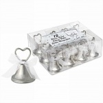 12 SILVER BELL PLACE CARD HOLDERS