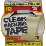 151 Adhesives CLEAR PACKING TAPE 48mm x 75m (TT1028)