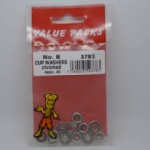 No 8 Cup Washers Chromed