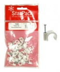 Star Pack Cable Clip Flat White TW & E 1.5mm(72075)