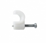 Star Pack Cable Clip Round White 4.0mm(72089)