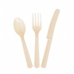 18 Assorted Cutlery Ivory