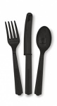 18 Assorted Cutlery Midnight Black