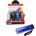 Infapower 9 LED Flash Light Torch x 3 AAA Batteries Included.