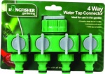 Kingfisher 4 Way Water Tap Connector [6084W]