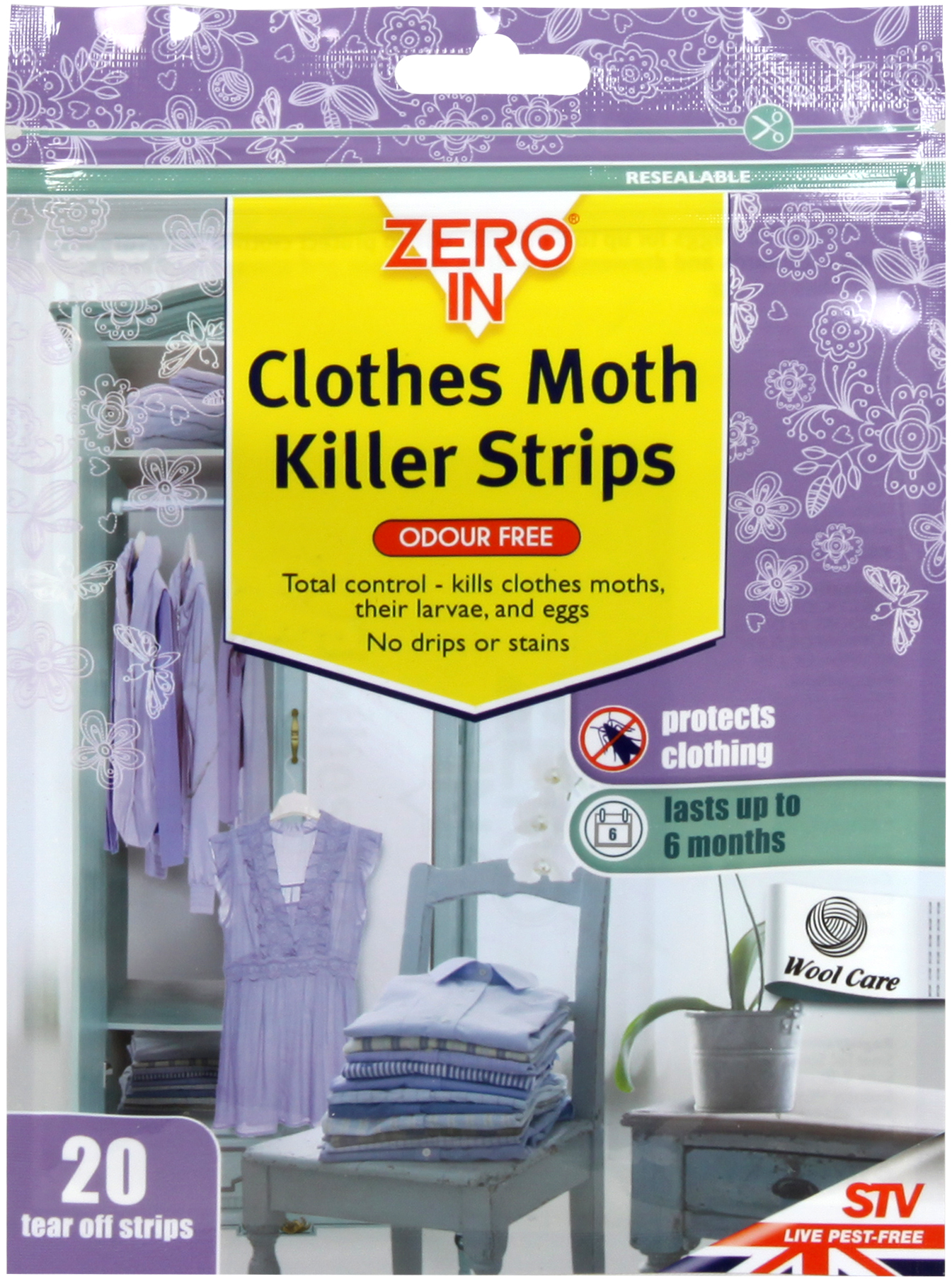 STV Zero Moth Strips 20pcs (ZER429)