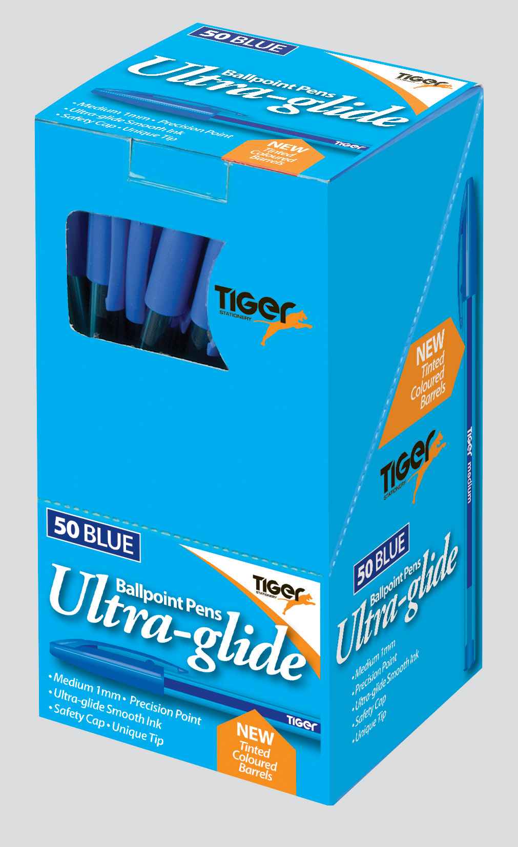 Tiger Ball Point Pens Box 50 - Blue